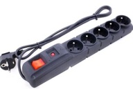 POWER STRIP ACAR F5 1,5M ČIERNA predlžovacia šnúra