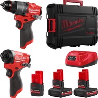 Skrutkovač Milwaukee M12 FPD2 a batériový skrutkovač FID2