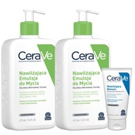 CeraVe Hydratačná umývacia emulzia pre normálnu a suchú pleť 473 ml x2