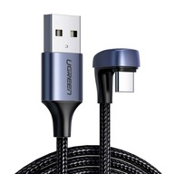 UZELENÝ KÁBEL S MUŽOM NA USB-C, UHLOVÝ, RÝCHLY, 2M