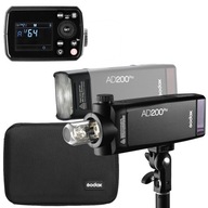 GODOX AD200 PRO TTL SADA FLASH 2 HLAVY