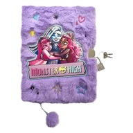 Diár s visiacim zámkom a kľúčom pre dievčatá A5 NOTES 96K MONSTER HIGH