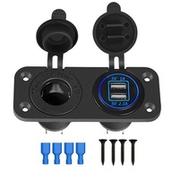 Dvojitá zásuvka USB nabíjačky 12V/24V predlžovací kábel