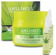 WELLNESS maska ​​na vlasy S KONOPOU 500ml + 4x10ml