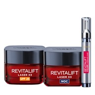 LOREAL Revitalift set denný krém, nočný krém, sérum + ZDARMA