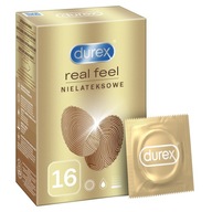 Durex REAL FEEL kondómy, nelatexové, bez latexu, koža na kožu, 16 ks