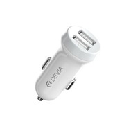 Devia Smart autonabíjačka 2x USB 3.1A biela + Lightning kábel