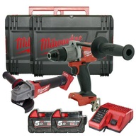 Sada skrutkovačov MILWAUKEE M18FPD2 M18CAG125X 18B5