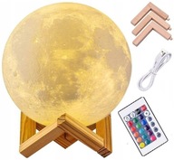 NOČNÁ LAMPA 3D Mesačná LAMPA 48cm MOON LIGHT RGB Star Projector + diaľkové ovládanie