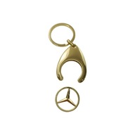 ZLATÝ KOČÍK MERCEDES-BENZ STAR KEYRING