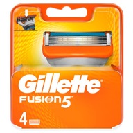 4x Čepele na holiace strojčeky Gillette Fusion5, originálne kazety