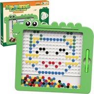 MAGNETICKÁ DOSKA MAGPAD MONTESSORI MOZAIKA VEĽKÉ BODKY PUZZZ