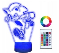 3D USB LED LAMPA SONIC BLESK VÍLA DARČEK