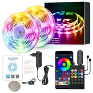 20M RGB 5050 LED pásik s diaľkovým ovládaním hudby Bluetooth