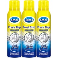 SCHOLL Fresh Step Foot Antiperspirant Grey Spray Tri-Active 3 x 150 ml