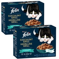 Felix Tasty Shreds Rybné Smaki Mix Cat 24 x 80g