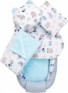 COCOON BABY Set 5v1 MINKY XXL JUKKI Blue