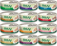 Oasy Natural - MIX CHUTÍ - mokré krmivo pre dospelé mačky - 12 x 150 g