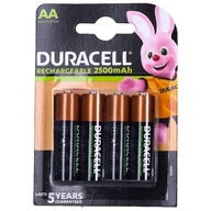 4x NABÍJACIE batérie DURACELL R6 AA 2500 mAh