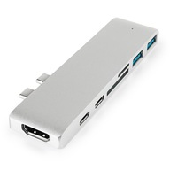 Multiport pre Macbook 2x USB-C na 2x USB, 2x USB-C