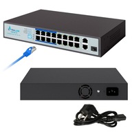 Switch PoE / PoE+ 16 PORT VIRTUS V3 + kábel