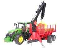 Bruder 03154 Traktor John Deere 7R 350 so žeriavom