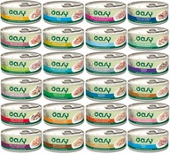 Oasy Natural MIX OF CHUTÍ - mokré krmivo pre dospelé mačky - sada 24 x 70 g