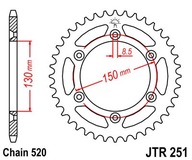 JT JTR251.51 ZADNÉ OZUBENÉ KOLO