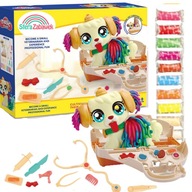 Návšteva veterinára Playdough u veterinárnej súpravy