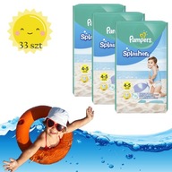 PAMPERS SPLASHERS PLAVECKÉ PLIENKY VODNÉ PLIENKY 9-15kg 33 ks