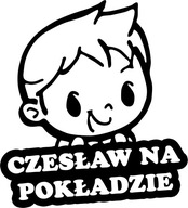 Nálepka ČESLAW V AUTE 18x15 farieb