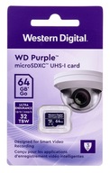 Pamäťová karta WD Purple microSDXC WDD064G1P0C (64 GB; trieda 10, trieda U1)