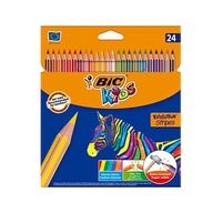 Pastelky Eco Evolution Stripes BIC 18+6 farieb