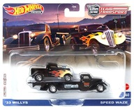 HOT WHEELS Team Transport #60 HKF48 1933 Willys & Speed ​​​​Waze Truck