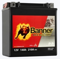 BANNER BATÉRIA Bike Bull AGM 14AH 220A 12V P+