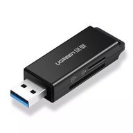 Ugreen prenosná čítačka TF/SD kariet pre USB 3.0 black