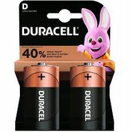 2 x alkalická batéria DURACELL LR20 D R20