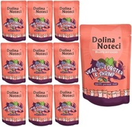 DOLINA NOTECI SUPERFOOD krmivo pre mačky Teľacie homáre krevety 10x85g