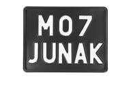 ŠPZ JUNAK M07 čierna