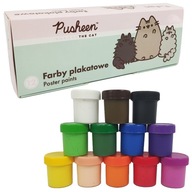 FARBY NA ŠKOLSKÉ PLAGÁTY 12 FARIEB V NÁDOBÁCH 20ml PUSHEEN ST.MAJEWSKI