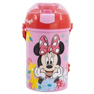 MINNIE MOUSE RUŽOVÁ FĽAŠA NA VODU S PÁKOM 450ml BPAFREE