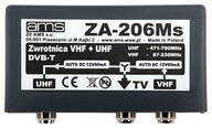 Anténny diplexer ZA-206Ms VHF/21-60/75 s F konektormi