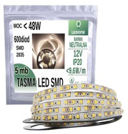 LED PÁS SMD 2835 600 5m ip20 DENNÉ SVETLO NEUTRÁLNE