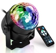 KOLOROFON DISCO lampa guľová STROBOSCOPE RGB laser