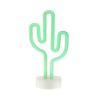 Neónová LED lampa Zelená CACTUS Stôl 30cm