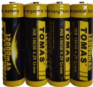 4x Tomas 18650 12000 mAh lítium-iónová článková batéria