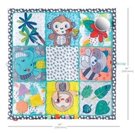 Skvelá SENSORY SOFT JUNGLE MAT 121x121cm