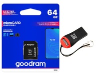 GOODRAM MEMORY CARD 64GB microSD adaptér + čítačka