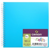 Skicár/notebook Canson PP štvorcový/50k - modrý