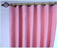 Ready Pink Curtain To Size Powder Pink Velour